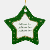 星の写真のクリスマスのオーナメント セラミックオーナメント (裏面)