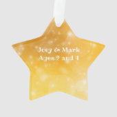 星の写真 子供たちへのクリスマスプレゼント オリジナルオーナメント オーナメント (裏面)