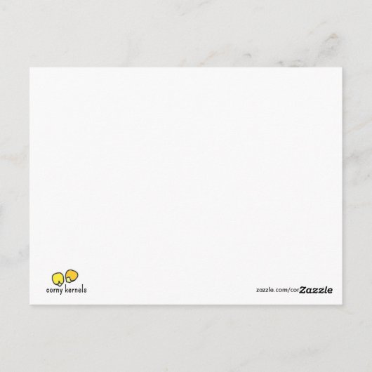 「星の出たお祝い」はがき ポストカード (裏面)