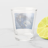 星の列と夜（天使と天使） ショットグラス (裏面)