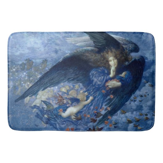 星の列と夜（天使と天使） バスマット (正面)