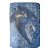 星の列と夜（天使と天使） バスマット (正面縦)