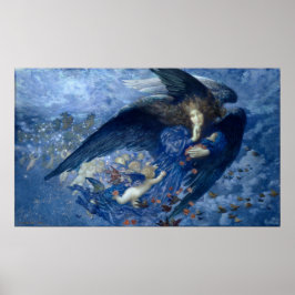 星の列と夜（天使と天使） ポスター