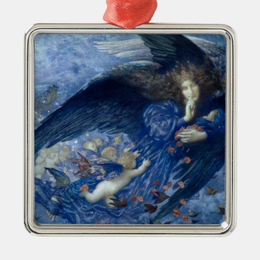 星の列と夜（天使と天使） メタルオーナメント (正面)