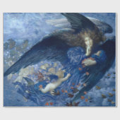 星の列と夜（天使と天使） ラッピングペーパー (フラット)