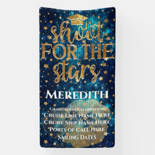 星の卒業式クルーズドアに向けて撮影 横断幕 (縦)