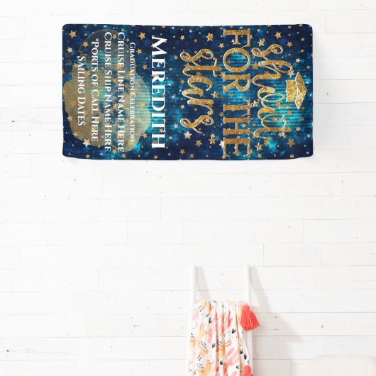 星の卒業式クルーズドアに向けて撮影 横断幕 (インサイチュ)