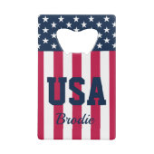 星の名前ストライプ付け クレジットカード栓抜き (裏面)