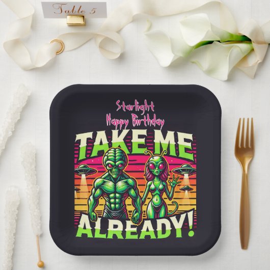 星の向こうへ行って ペーパープレート (ウェディング)