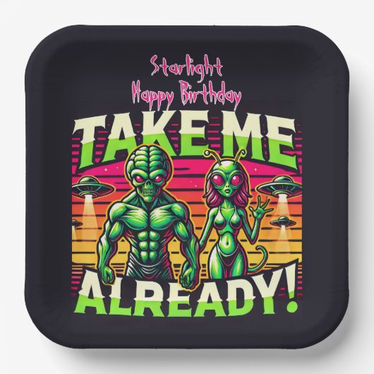 星の向こうへ行って ペーパープレート (正面)