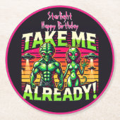 星の向こうへ行って ラウンドペーパーコースター (正面)