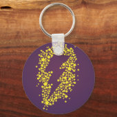 星の向こう(稲妻) （色） キーホルダー (正面)