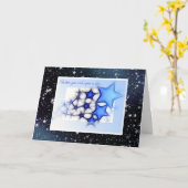 星の君のカード恋しく思に願い事をする カード (黄色い花)