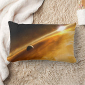 星の回りを回る惑星Fomalhaut B ランバークッション (ブランケット)