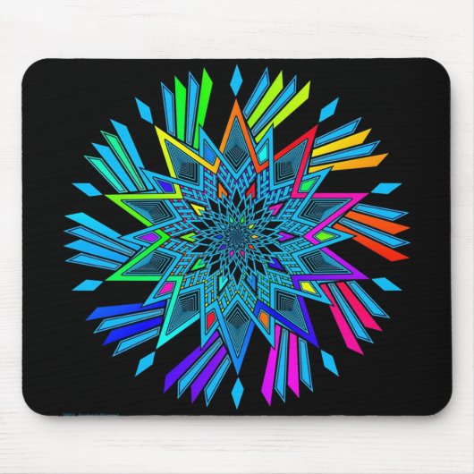 星の回転 マウスパッド (正面)