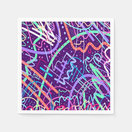 星の地図 スタンダードカクテルナプキン (正面)