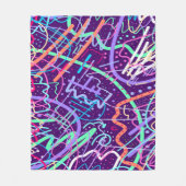 星の地図 フリースブランケット (正面)