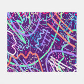 星の地図 フリースブランケット (正面(横))