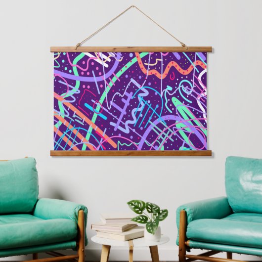 星の地図 吊り下げ型タペストリー (リビング)