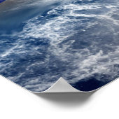 星の地球の星を手に入飛んでいるれる ポスター (角)