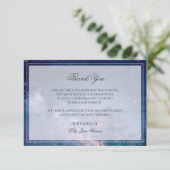 星の夜のお葬式ありがとう |記念カード サンキューカード (スタンド正面)