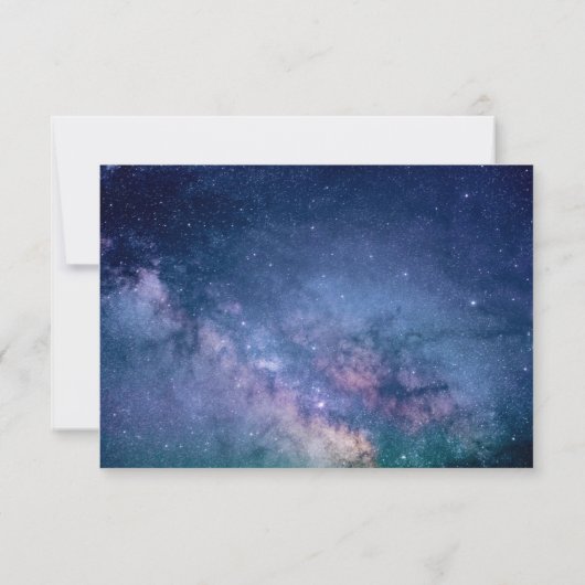 星の夜のお葬式ありがとう |記念カード サンキューカード (裏面)