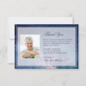 星の夜のお葬式ありがとう |記念カード サンキューカード (正面)