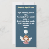 星の夜のガーディアンエンジェルGilllブックマーク サンキューカード (裏面)