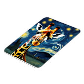 星の夜のキリン マグネット (左側)