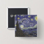 星の夜のボタン 缶バッジ (正面&裏面)