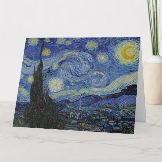 星の夜のヴィンセント・ヴァン・ゴッホ カード (正面)