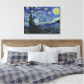 星の夜のヴィンセント・ヴァン・ゴッホ キャンバスプリント (インサイチュ (寝室))