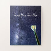 星の夜の天の川銀河系が空を星 ジグソーパズル (縦)