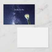 星の夜の天の川銀河系が空を星  名刺 (正面/裏面)