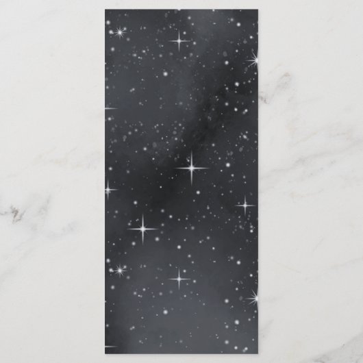 星の夜の月のフェーズ結婚のフラットメニュー メニュー (裏面)