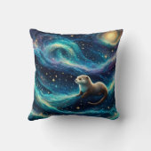 星の夜の海 クッション (裏面)