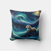 星の夜の海 クッション (正面)