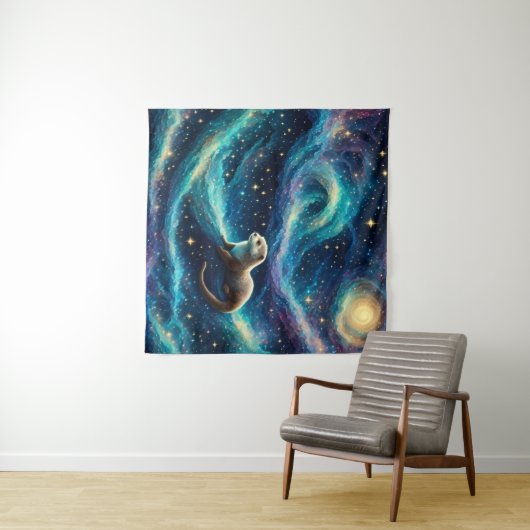 星の夜の海 タペストリー (インサイチュ(横))