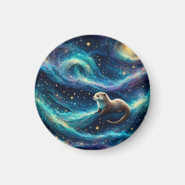 星の夜の海 マグネット