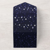 星の夜オールインワン結婚式招待状 オールインワン招待状 (外側)