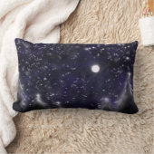 星の夜空の光のライトムーンスターリーナイト ランバークッション (ブランケット)