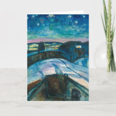 星の夜 | エドヴァルド・ムンク | ホリデーカード (正面)
