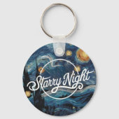 星の夜 キーホルダー (正面)