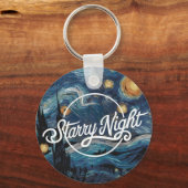 星の夜 キーホルダー (正面)