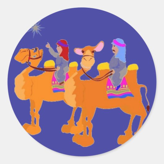 星の夜 ラウンドシール (正面)