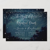 星の夜、前夜の発表、リハーサル発表 招待状 (正面/裏面)