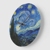 『星の夜』1889年ヴィンセント・ヴァン・ゴッホ ラージ壁時計 (傾斜)