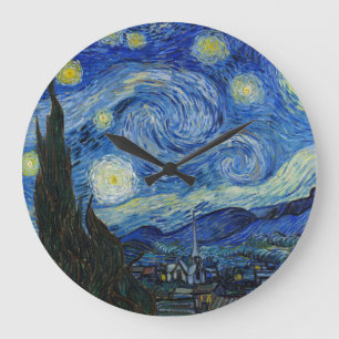 『星の夜』1889年ヴィンセント・ヴァン・ゴッホ ラージ壁時計