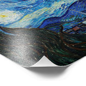 星の夜（1889年）ビンセント・ヴァン・ゴッホ フォトプリント            (角)