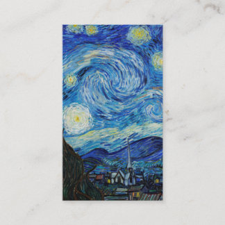 『星の夜』（1889年）フィンセント・ファン・ゴッホ 名刺
